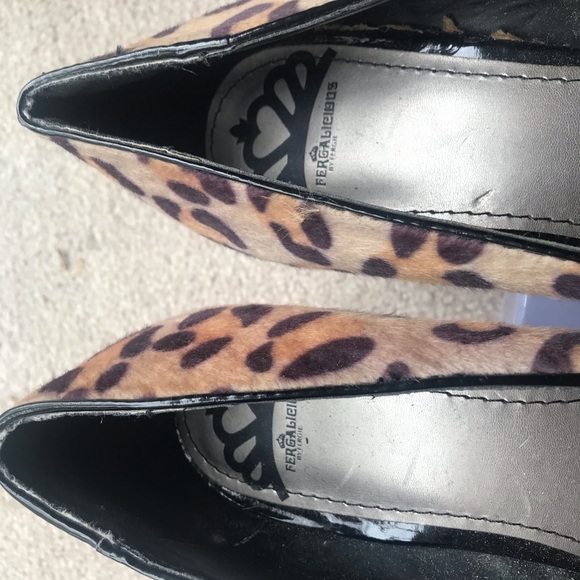 Size 7 by Fergallicious By Fergie leopard faux utopia pumps round toe - Picture 5 of 5